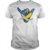 Rwanda Flag Shaka Hand Symbol T-Shirt