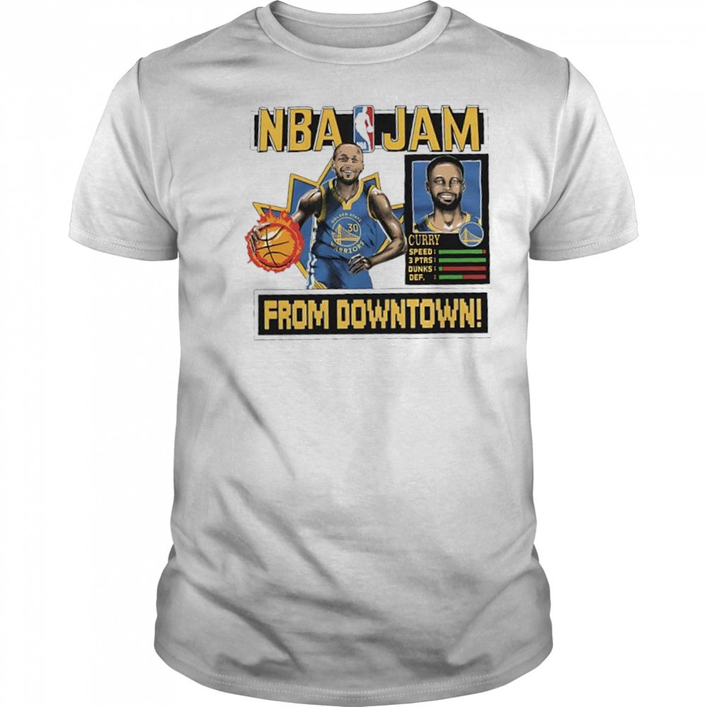 Stephen Curry Golden State Warriors NBA Jam shirt