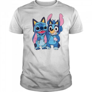 Stitch and Bluey bluey costume cute cartoon characters shirt