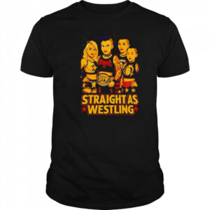 Straight As Wrestling graphic shirt