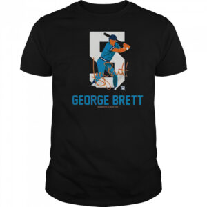 Teambrown George Brett Baseball Hall Of Fame Member Signature T-Shirt