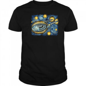 The U.S.S. Enterprise X Van Gogh’s Starry Night Starry Journey shirt