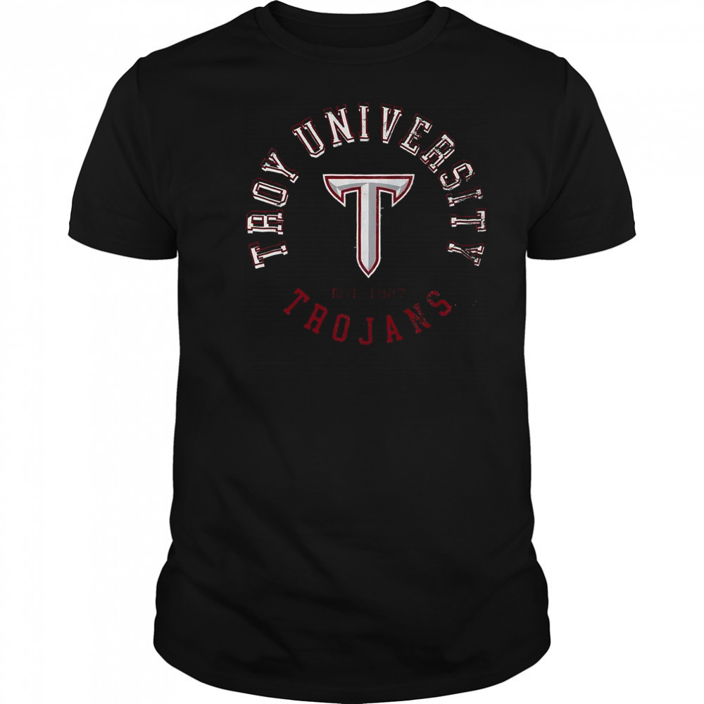 Troy Trojans Circle Vintage T-Shirt