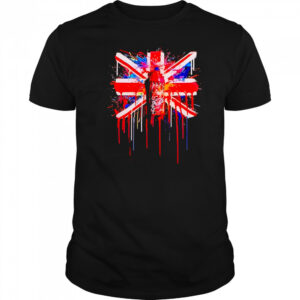Union Jack Graphic spray paint shirt