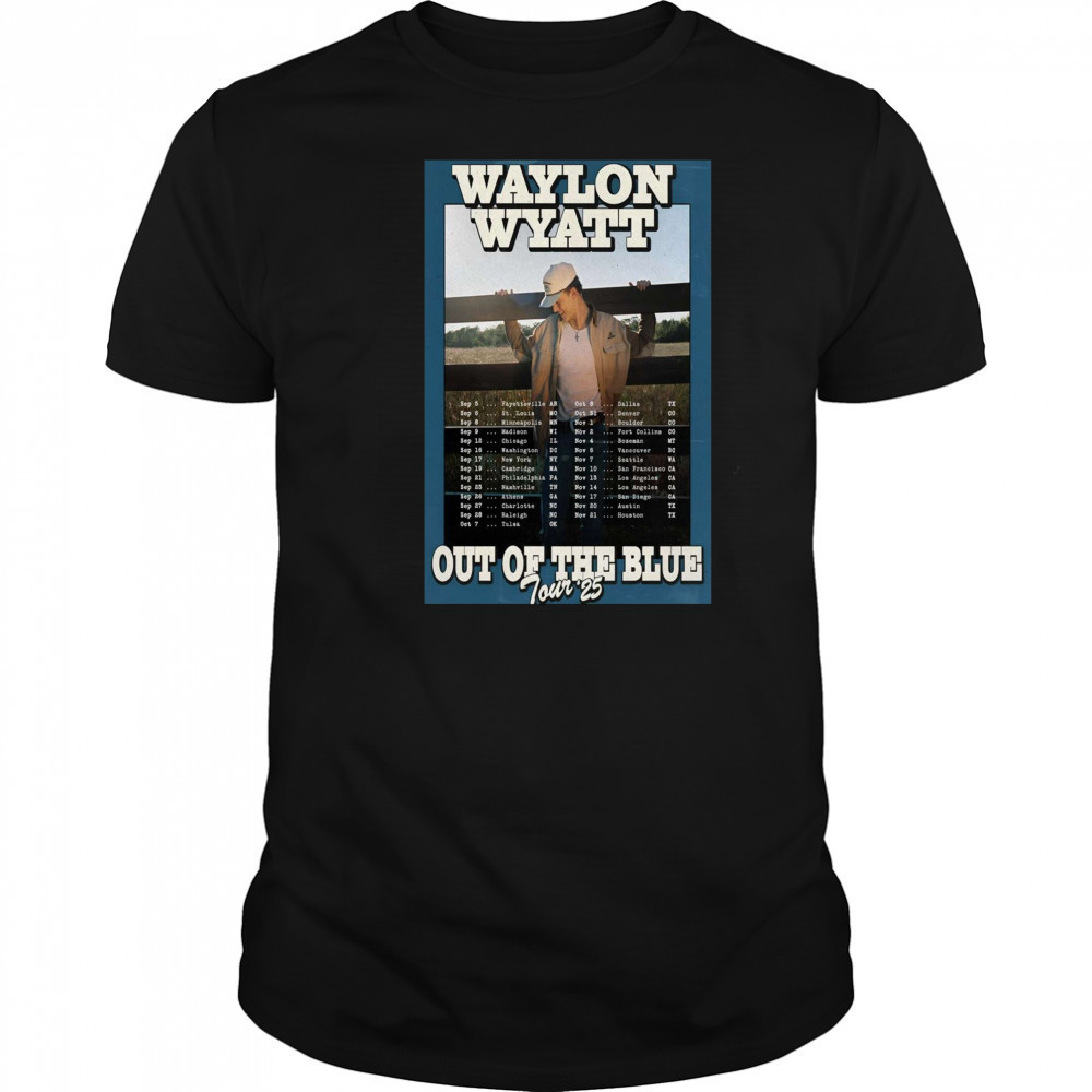 Waylon Wyatt Washington DC Out Of The Blue Tour September – November 2025 t-shirt
