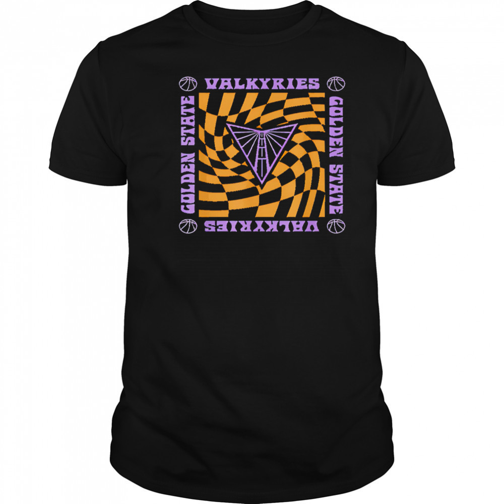 WNBA Golden State Valkyries Retro Wavy Checkerboard shirt