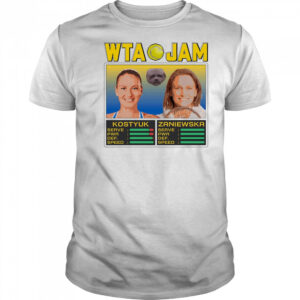 WTA Jam Kostyuk and Zaniewska shirt