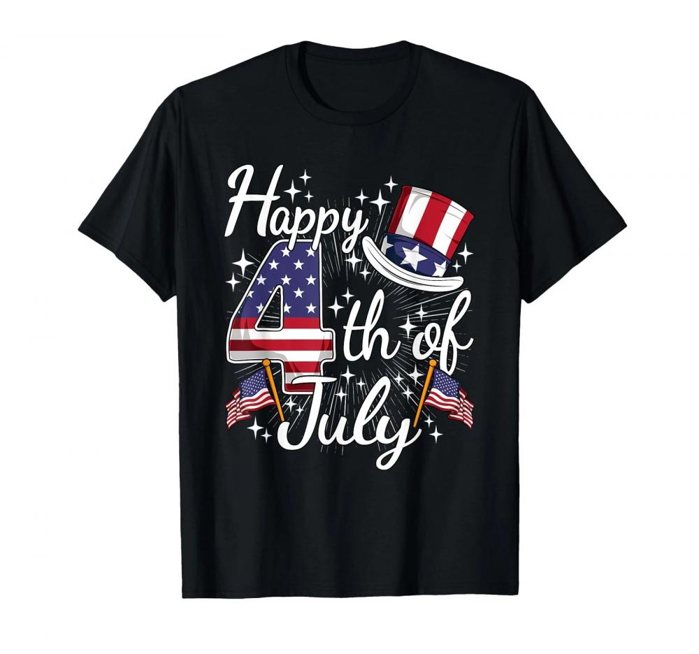4th Of July Patriotic American Flag USA Men Women Kids T-Shirt