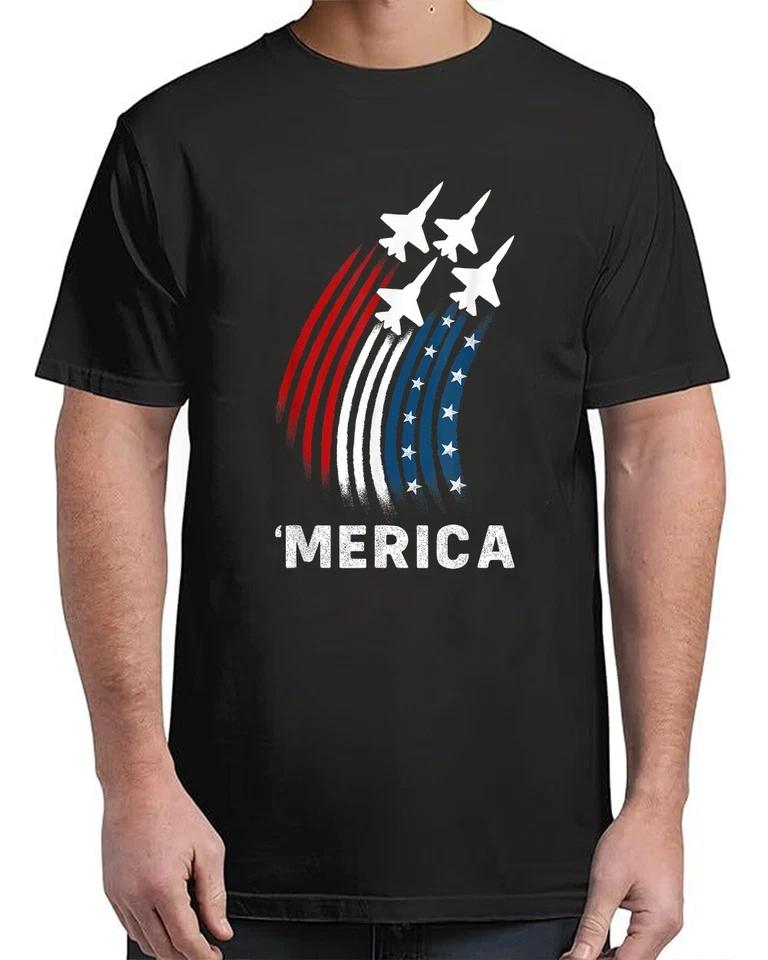 4th Of July Shirts For Men Boys Funny Merica American Flag T-Shirt