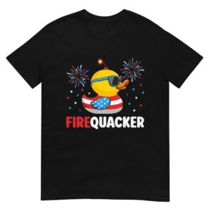 4th of July Duck Firequacker Patriotic Fourth of July Funny T-Shirt