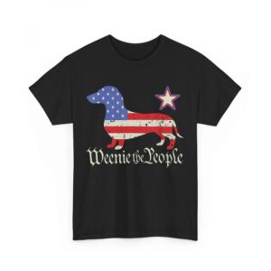 American 4th Of July Dachshund Lover Shirt Weenie The People T-Shirt