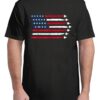 American Flag Fighter Jets Patriotic USA 4th Of July Vintage T-Shirt