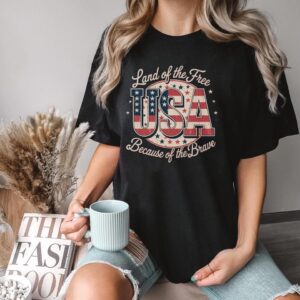 Land of the Free USA T-Shirt – 4th of July Patriotic Tee