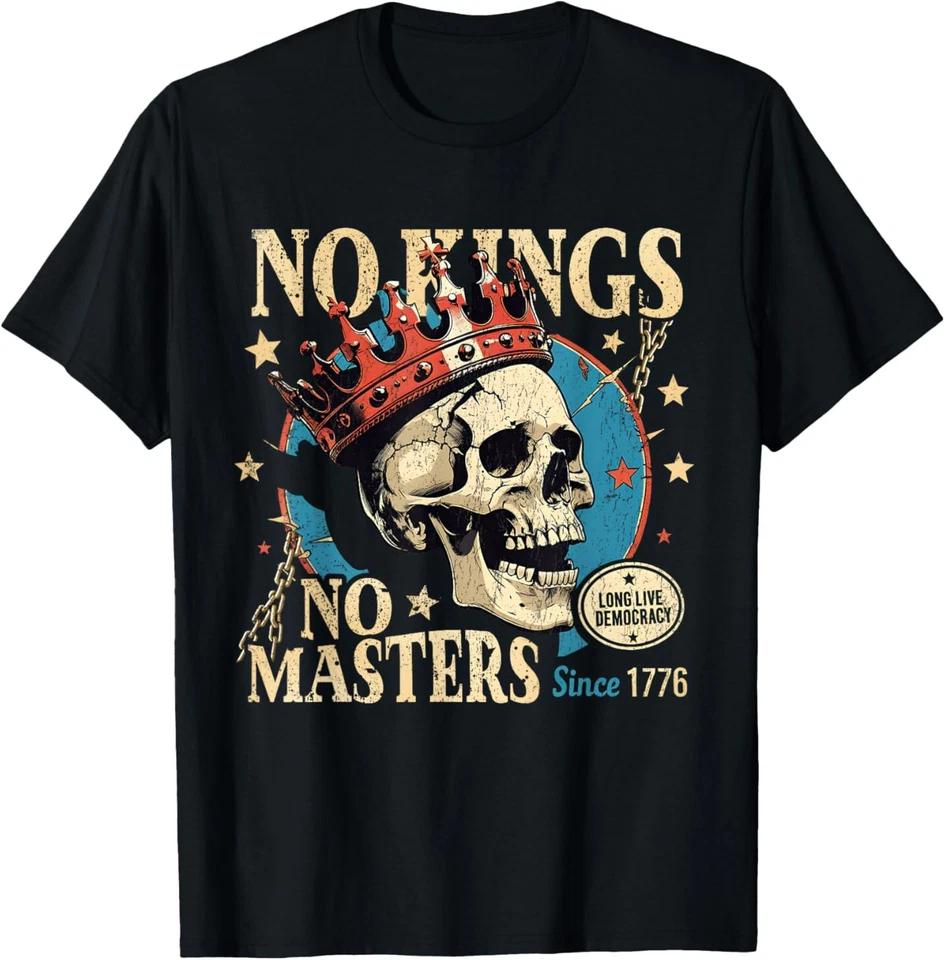 No Masters Skull USA Freedom 4th Of July T-Shirt