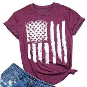 Patriotic Shirts for Women American Flag Shirt 4th of July Tshirt