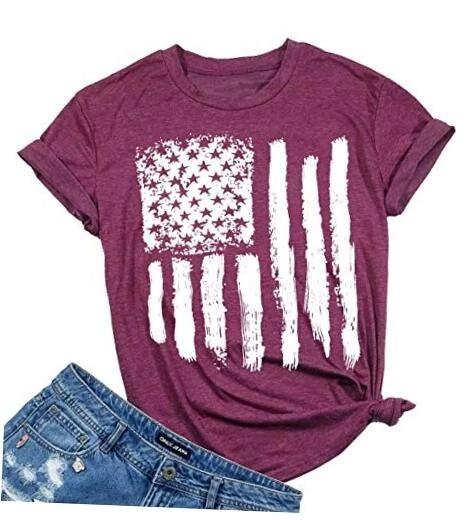 Patriotic Shirts for Women American Flag Shirt 4th of July Tshirt