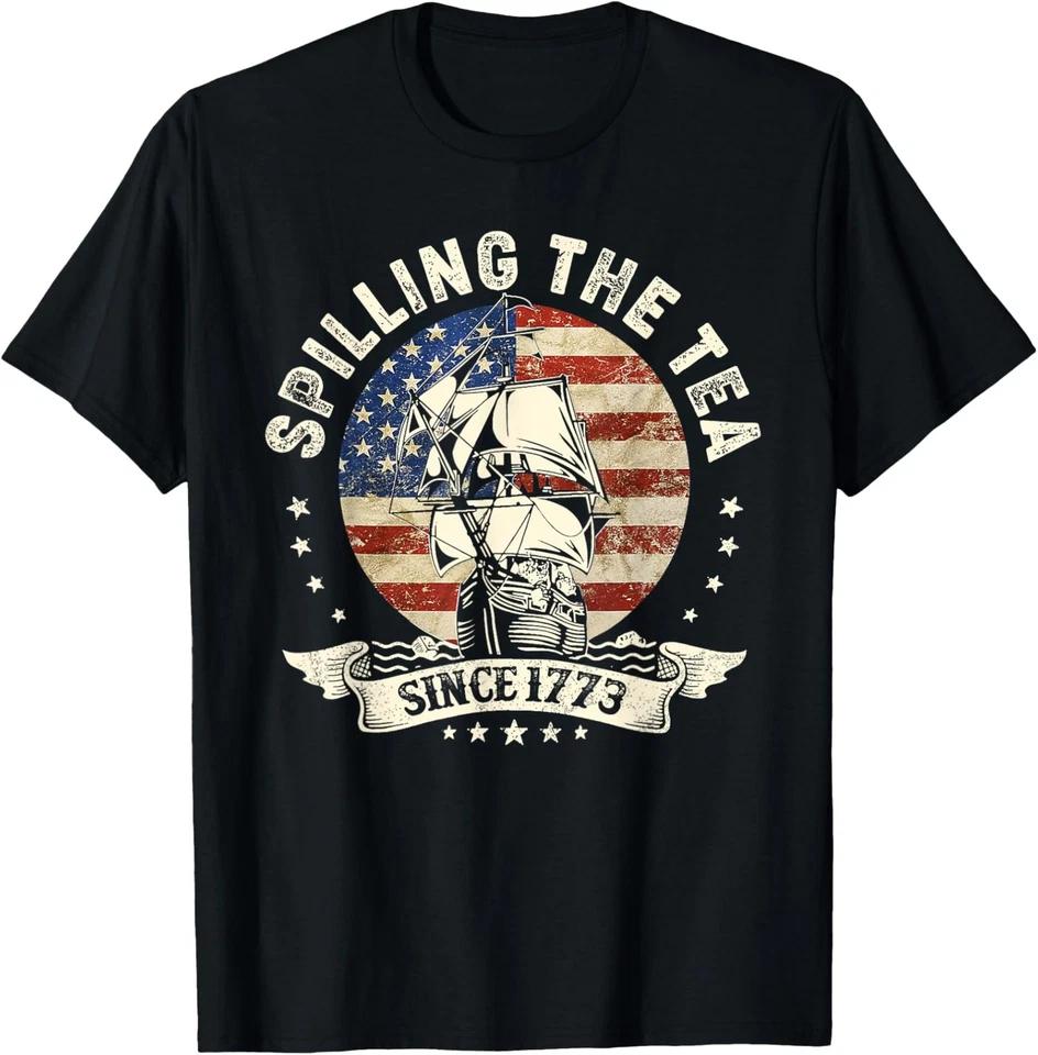 Spilling The Tea Since 1773 USA History Teacher 4th Of July T-Shirt