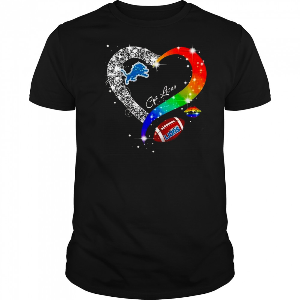 Detroit Lions 2025 LGBT Pride Day Go Lions Vintage Shirt