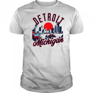 Detroit Michigan Skyline Sunset shirt