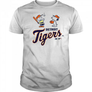 Detroit Tigers baseball Peanuts Snoopy shirt