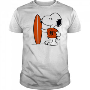 Detroit Tigers Snoopy Surfing shirt