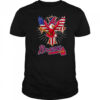 Eagle baseball Atlanta Braves American flag shirt