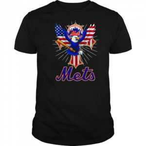 Eagle baseball New York Mets American flag shirt