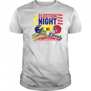 Election Night Delaware Fightin Blue Hens Vs Liberty Flames 2025 T-Shirt