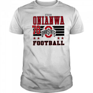 Ethan Onianwa Ohio State Buckeyes Football 78 shirt