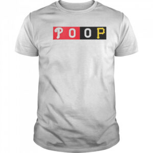 Fans Wearing Commemorative Phillies-Pirates POOP T-Shirt
