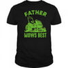Father Mows Best Retro shirt