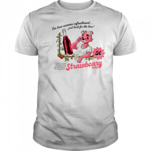 For true summer refreshment just look for the bear Strawberry soda shirt