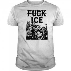 Fuck Ice Barbed Wire Protest Immigration Rights Graphic shirt