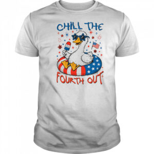 Goose chill the fourth out 4th of July American flag shirt