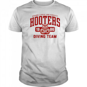 Grand Lakes University Hooters 1986 diving team shirt