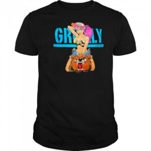 Grizzly Griptape girl riding a bear shirt