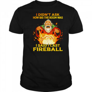 I didn’t ask how big the room was I said I cast fireball shirt