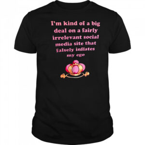 I’m kind of a big deal on a fairly irrelevant social media site that falsely inflates my ego shirt