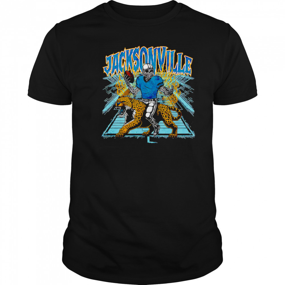 Jacksonville Football Skeleton graphic shirt