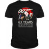 James Bond 007 63 years 1962 2025 thank you for the memories shirt