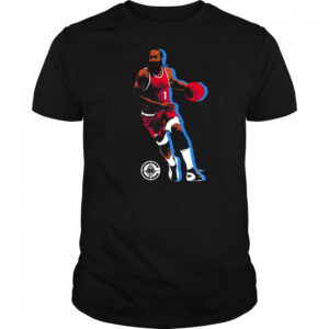 James Harden in motion shirt