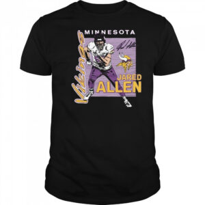 Jared Allen Minnesota Vikings HOF Player Graphic Tri-Blend 2025 Shirt