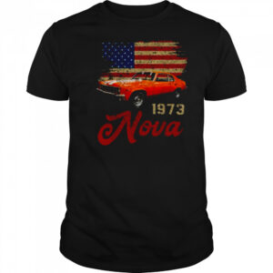 Jersey Style Nova 73 1973 Classic Old School Muscle Car T Shirt