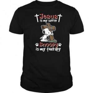 Jesus Is My Savior Snoopy Is My Therapy Peanuts T-Shirt