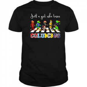 Just a girl who loves Columbus sports mascot shirt