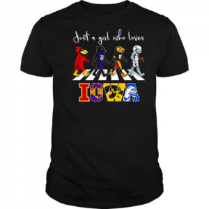 Just a girl who loves Iowa sports mascot shirt