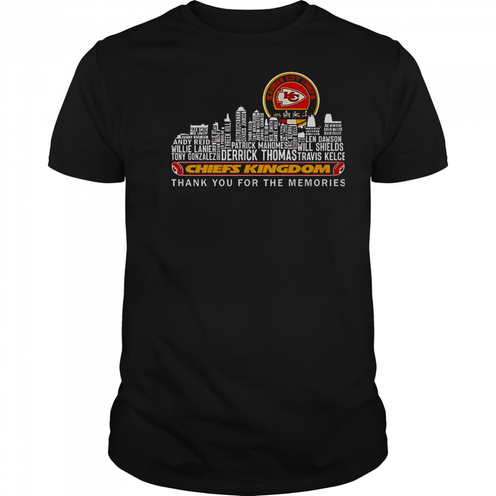 Kansas City Chiefs Chiefs Kingdom Thank You For The Memories T-Shirt Kansas City Chiefs Chiefs Kingdom Thank You For The Memories T-Shirt