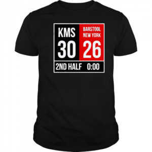 Kms 30 2nd Half Barstool New York 26 0-00 shirt