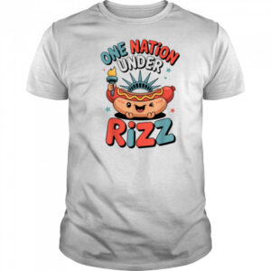 Land of the Rizz Funny Patriotic Day 4th Of July USA Flag T Shirt