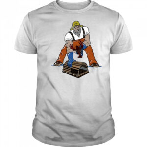 Lobsterman three point stance shirt